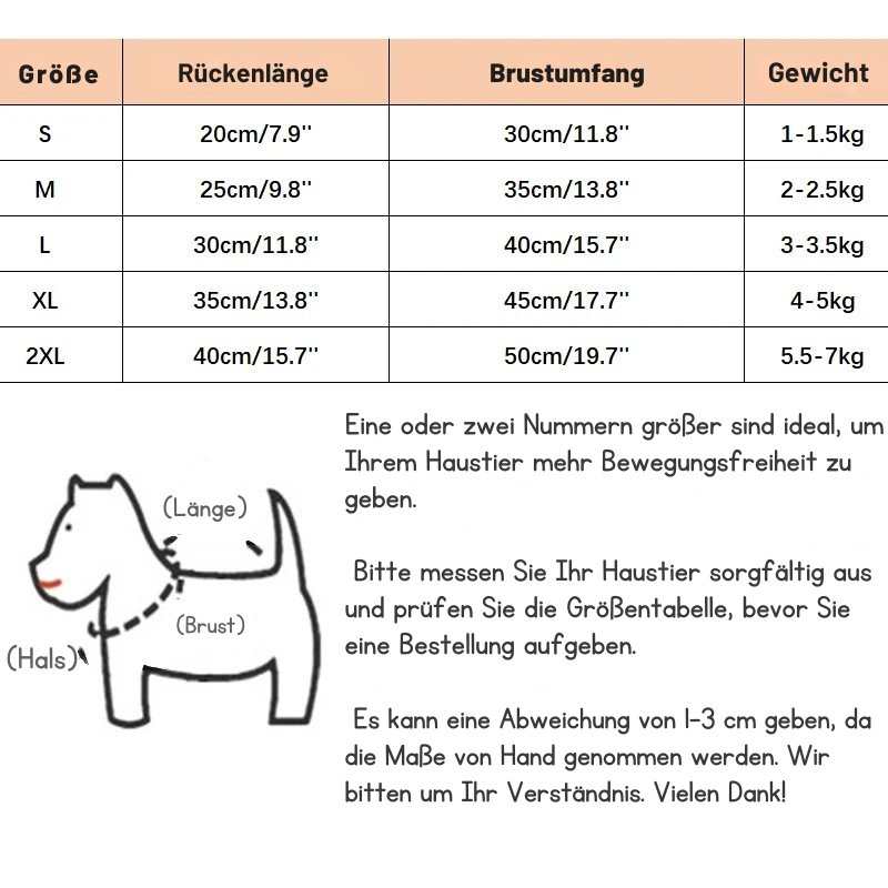Warmer Wintermantel für Hunde – weiche Fleece Hundejacke