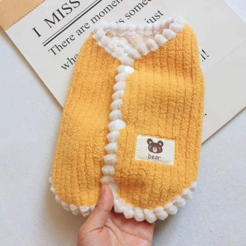 Warmer Wintermantel für Hunde – weiche Fleece Hundejacke