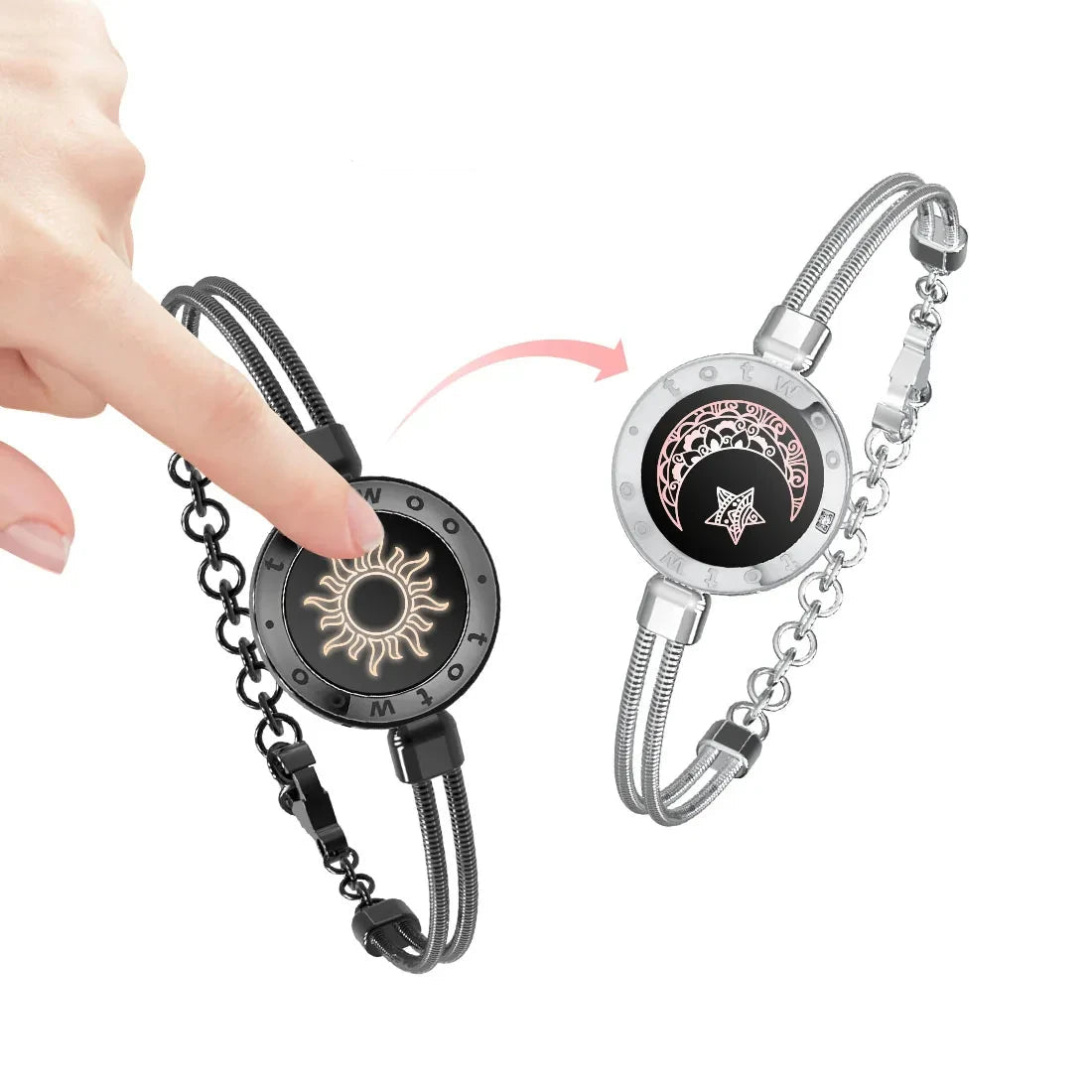 Totwoo Smart Armbänder für Paare – Emotionale Verbindung mit Licht und Vibration für Fernbeziehungen