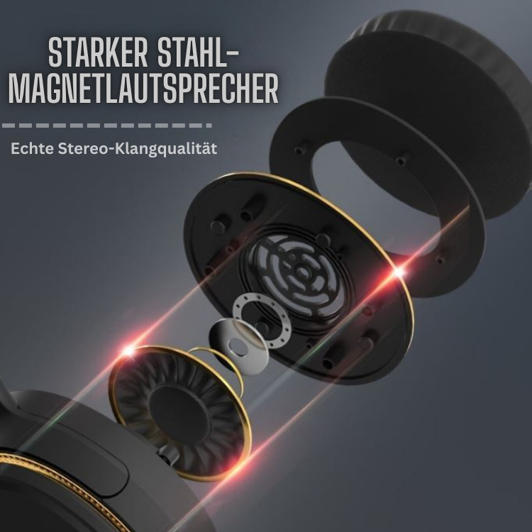 Bluetooth Kopfhörer 5.3 Chip mit HiFi-Sound und LED-Beleuchtung für klaren Klang