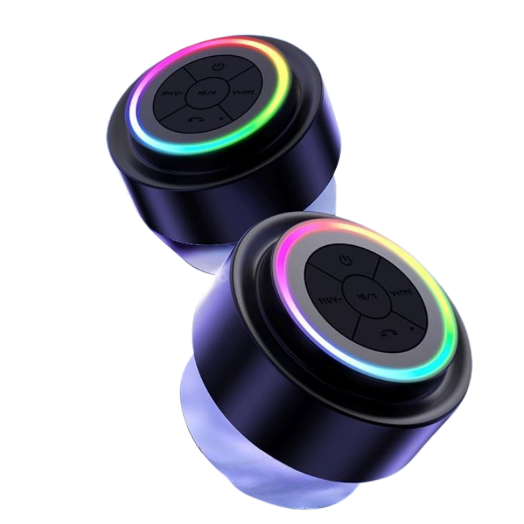 Mini Bluetooth Dusch Lautsprecher – Wasserfest mit Saugnapfhalterung für Badezimmer