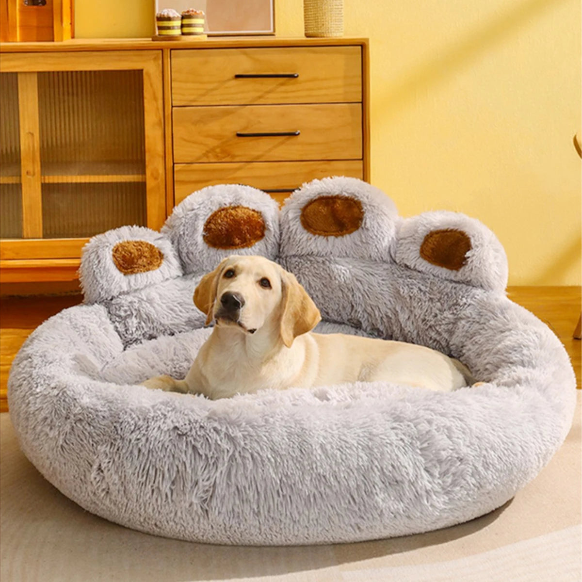 Weiches Haustierbett für Hunde und Katzen in modernem Design