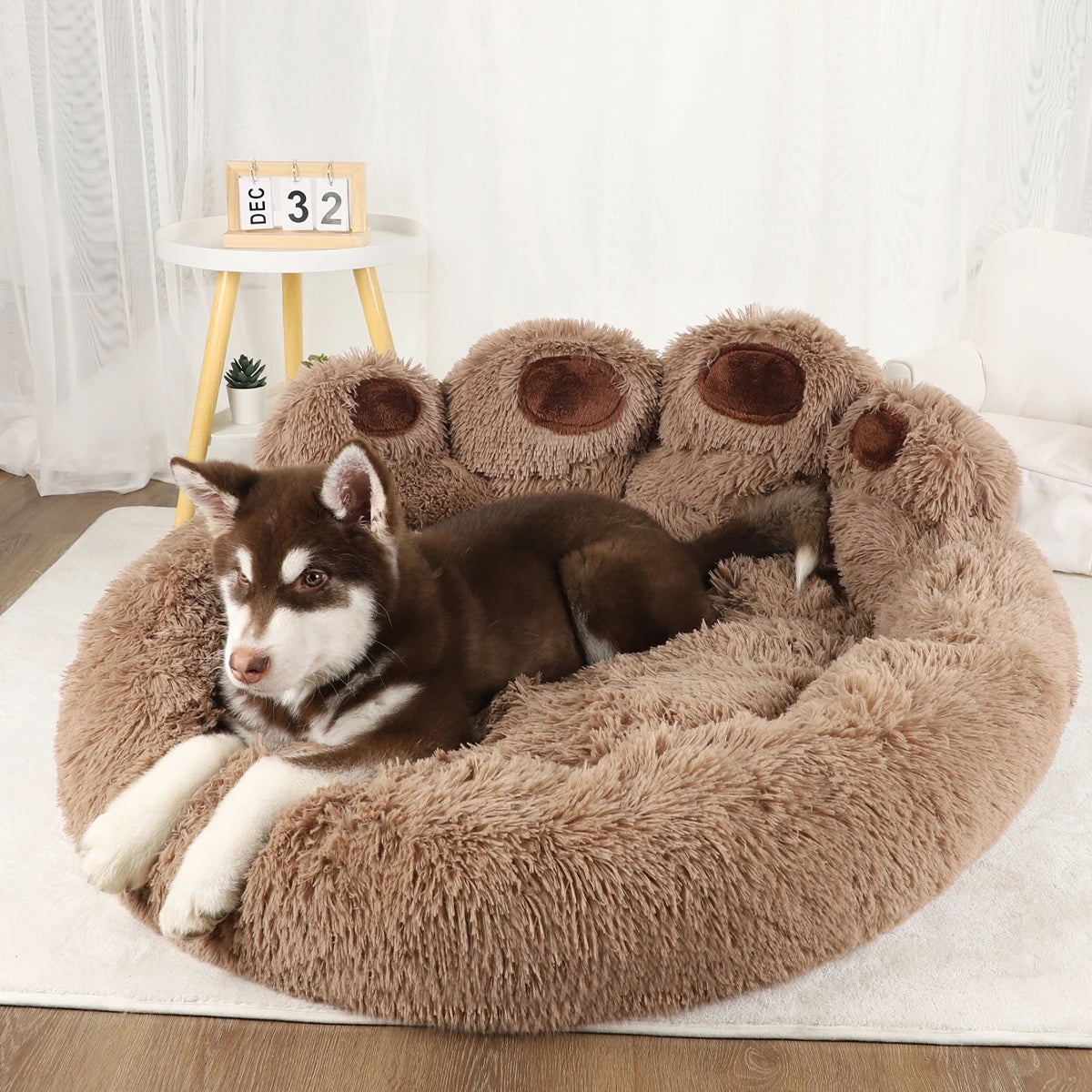 Weiches Haustierbett für Hunde und Katzen in modernem Design