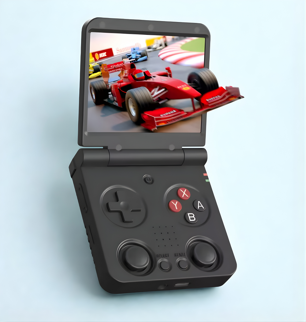 Flip V2 Retro Handheld mit 3,5 Zoll IPS Display und 3000+ vorinstallierten Retro Spielen