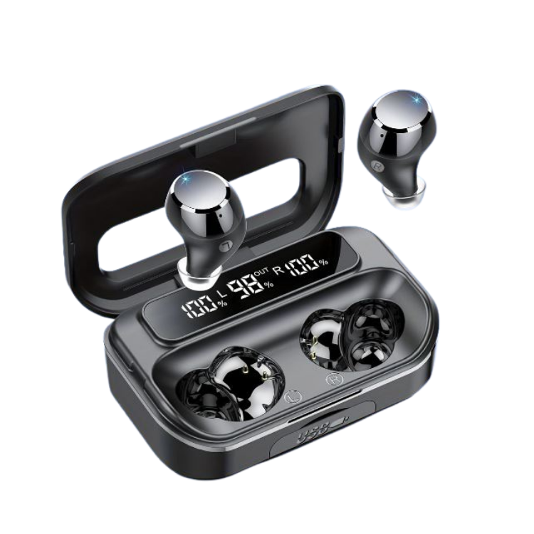 Kabellose Bluetooth Earbuds 5.3 in Ladecase mit LED-Anzeige