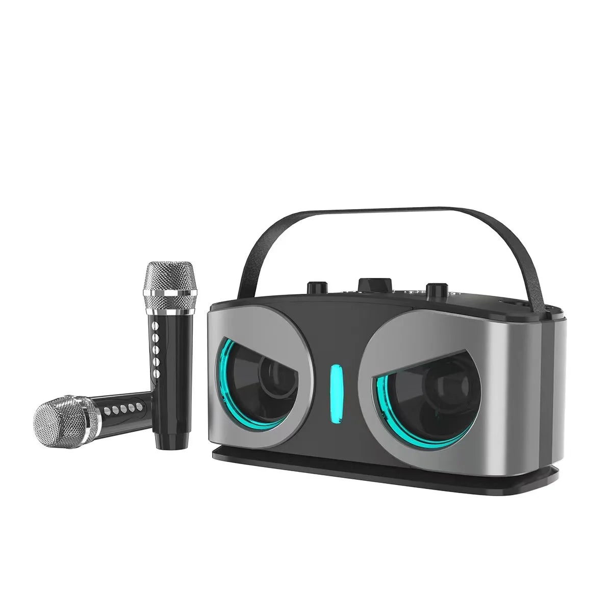 Tragbarer 20W Bluetooth Lautsprecher mit Mikrofonen für Karaoke und Outdoor-Events