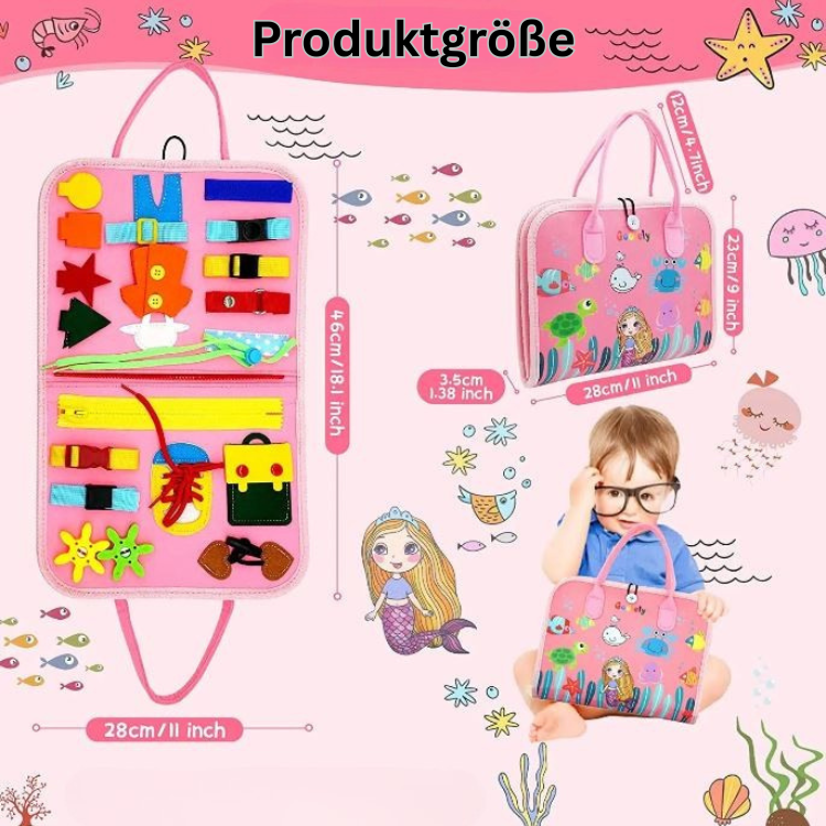 Montessori Busy Board – 7-in-1 Lernspielzeug für Kleinkinder