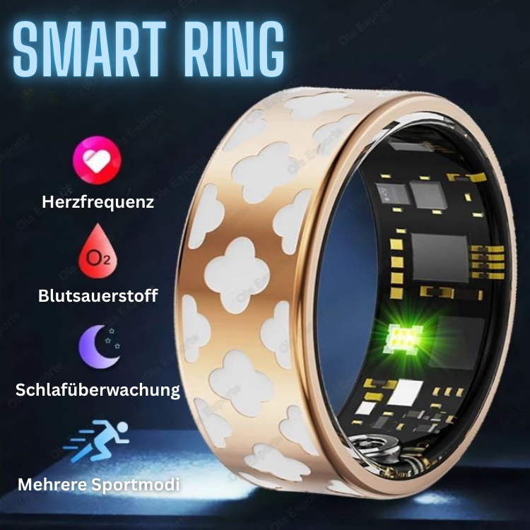 Smart Ring Fitness Tracker – Überwacht Herzfrequenz, Schlaf und O2
