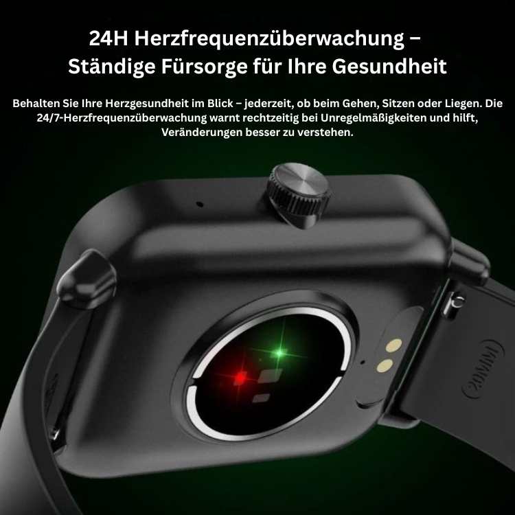 Smartwatch mit 24h Gesundheitscheck, Fitness-Tracking & Anruffunktion