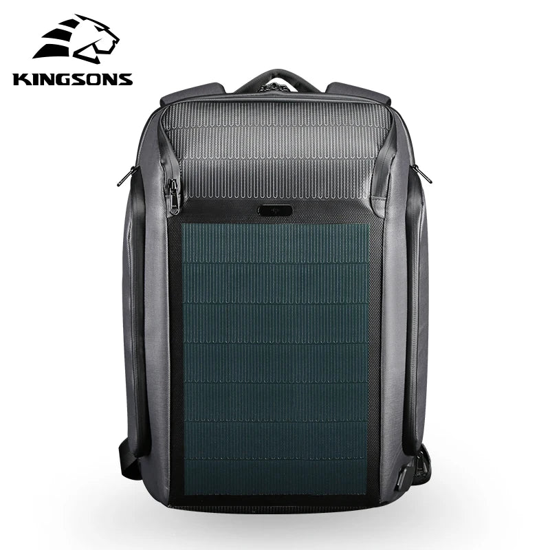 Solar-Rucksack mit USB-Ladefunktion und wasserdichtem Design