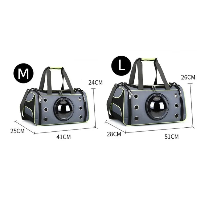 Transportbox für Hunde und Katzen aus atmungsaktivem Material, tragbar und faltbar