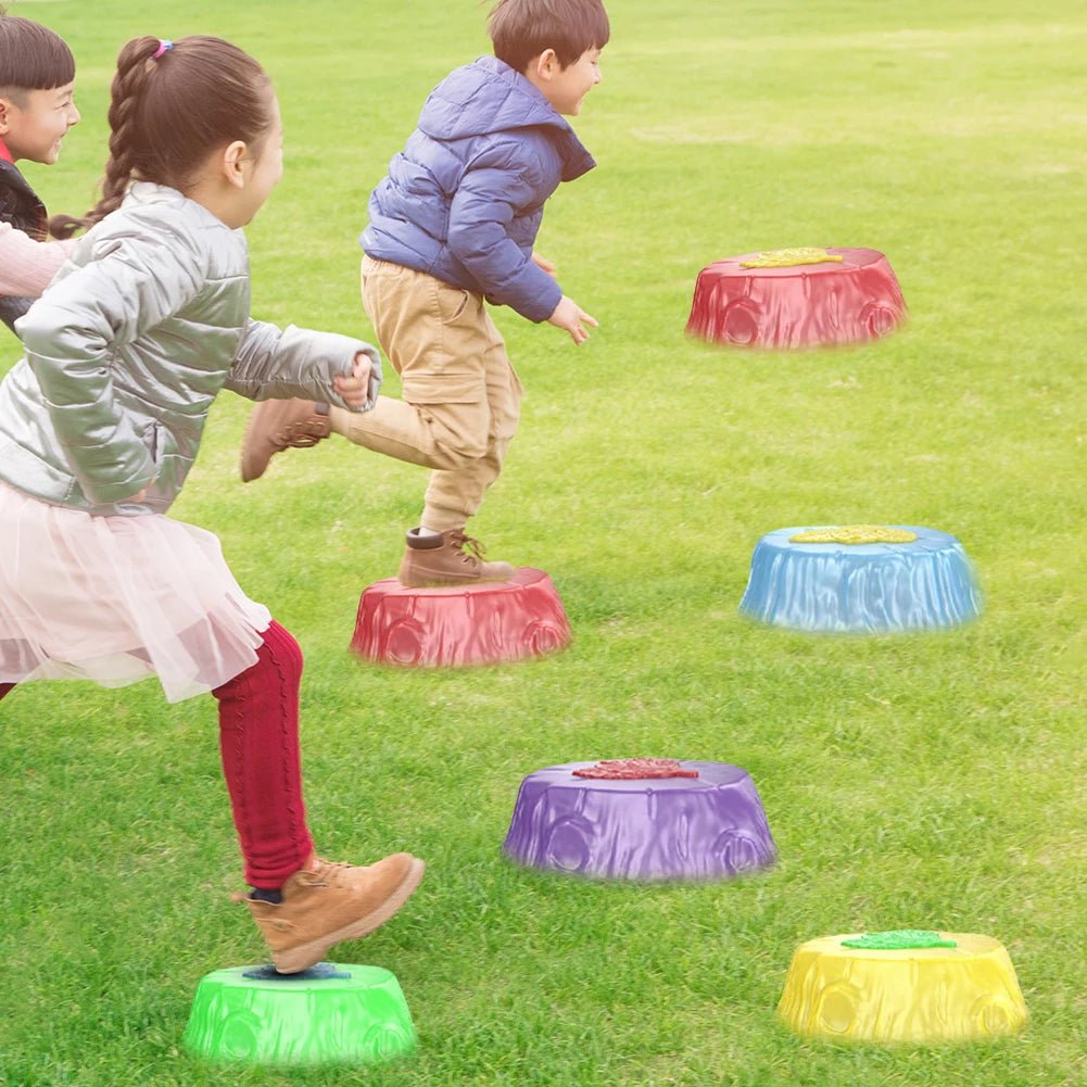 Leuchtende und musikalische Schrittsteine für Kinder, die Balance und Koordination fördern.