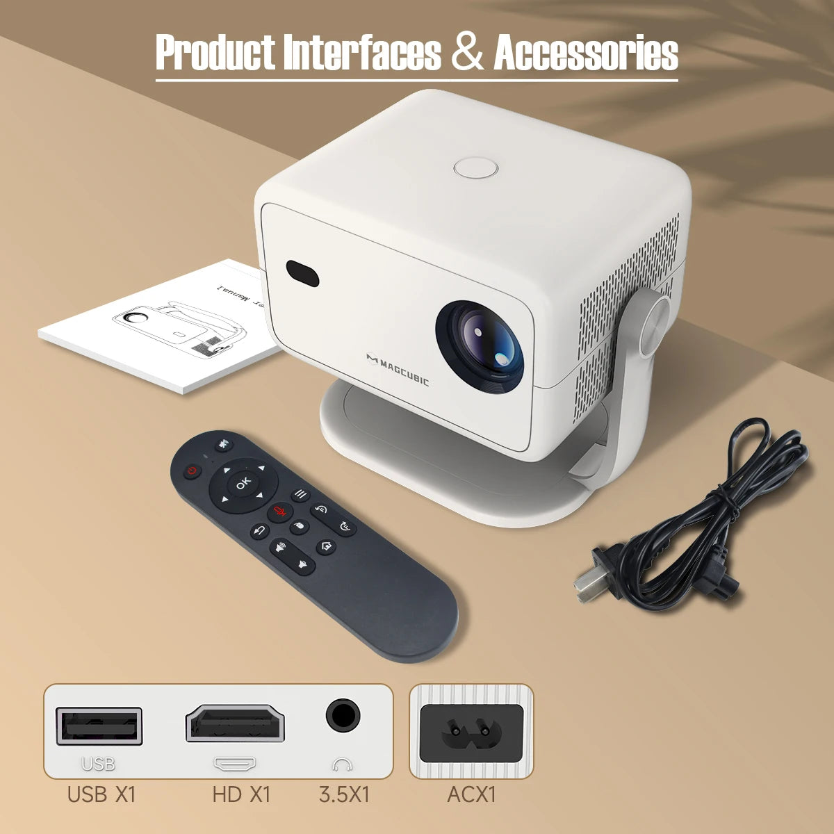 Magcubic 4K Heimkino Beamer – Projektor mit Auto-Fokus für ein optimales Heimkinoerlebnis