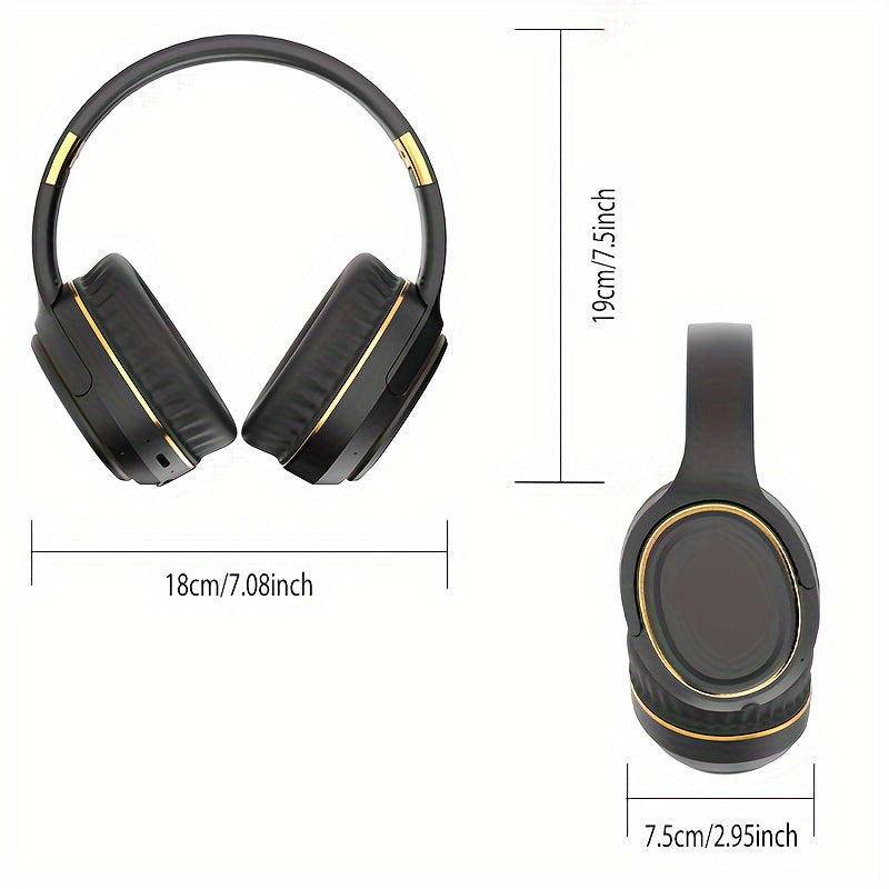 Bluetooth Kopfhörer 5.3 Chip mit HiFi-Sound und LED-Beleuchtung für klaren Klang