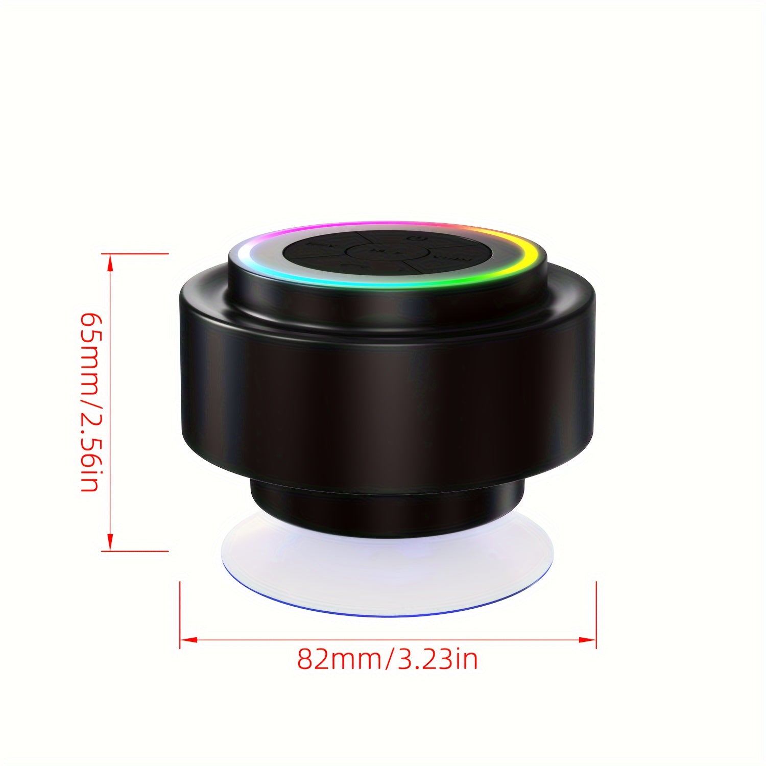 Mini Bluetooth Dusch Lautsprecher – Wasserfest mit Saugnapfhalterung für Badezimmer