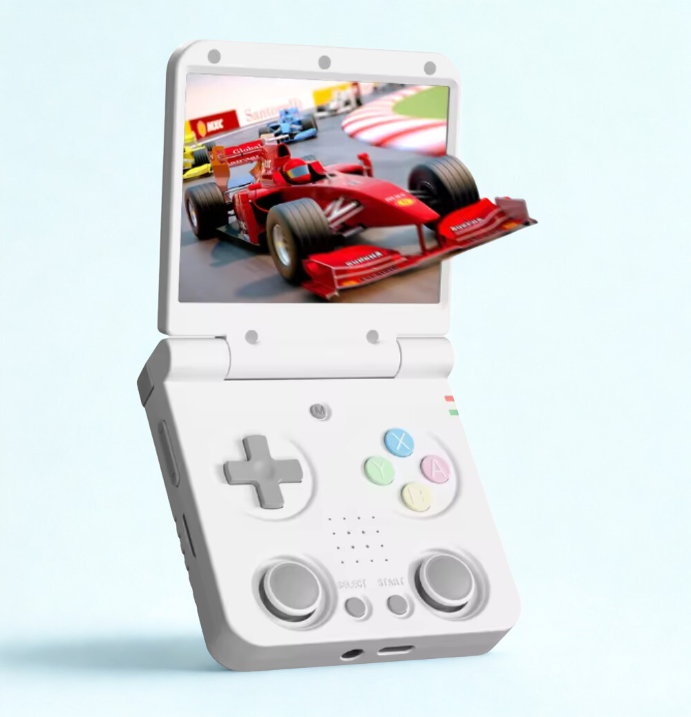 Flip V2 Retro Handheld mit 3,5 Zoll IPS Display und 3000+ vorinstallierten Retro Spielen