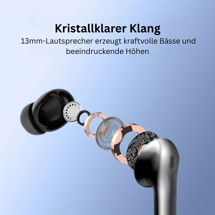 Kabellose Earbuds mit Geräuschunterdrückung und Touch-Steuerung für klaren Klang