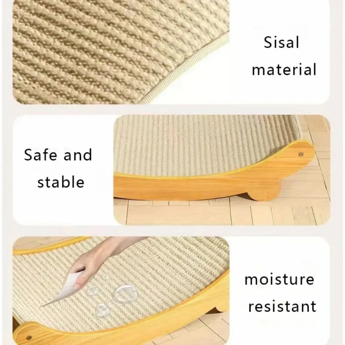 Modernes Katzenbett aus Holz im skandinavischen Design