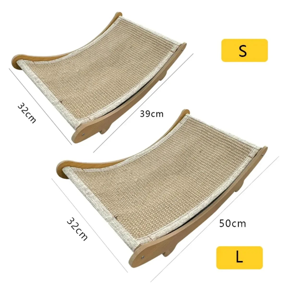Modernes Katzenbett aus Holz im skandinavischen Design