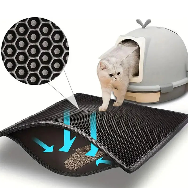 Katzenstreu Matte mit effektivem Streufang für saubere Böden