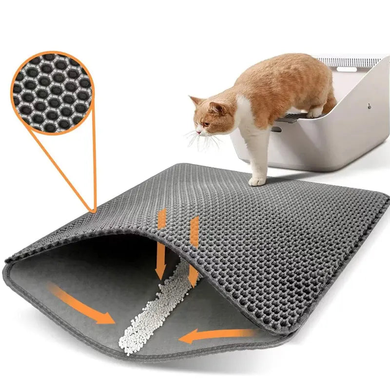 Katzenstreu Matte mit effektivem Streufang für saubere Böden