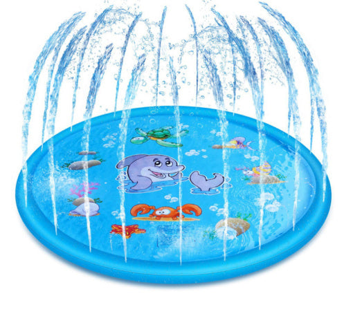 Kinder Wasserspielmatte mit integriertem Sprinkler für Garten und Sommer