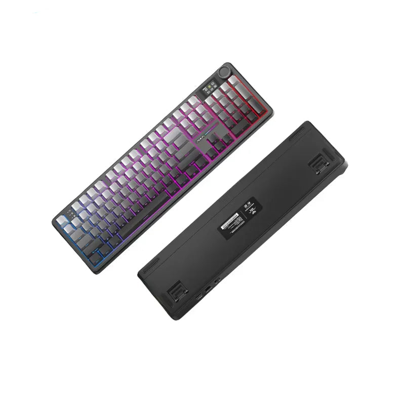 AULA F108Pro mechanische Gaming-Tastatur mit RGB-Beleuchtung und integriertem LCD-Display