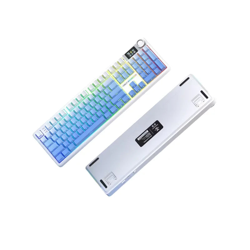 AULA F108Pro mechanische Gaming-Tastatur mit RGB-Beleuchtung und integriertem LCD-Display