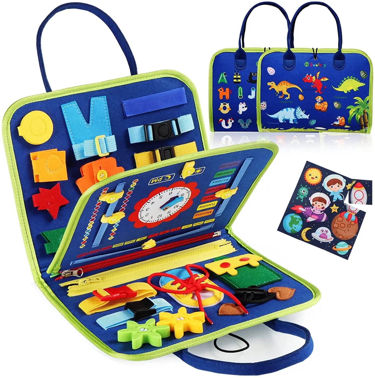 Montessori Busy Board – 7-in-1 Lernspielzeug für Kleinkinder