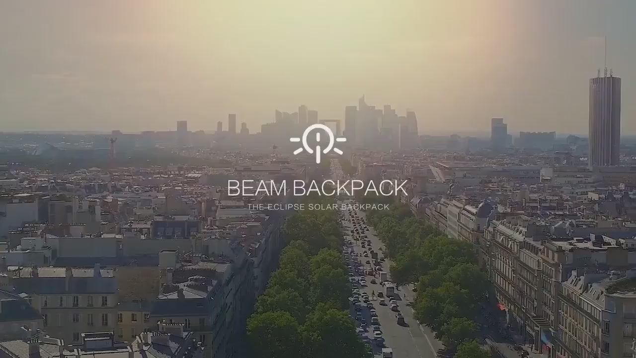 Solar-Rucksack mit USB-Ladefunktion und wasserdichtem Design