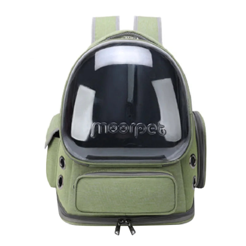 Transparenter Katzenrucksack mit Sichtfenster und atmungsaktivem Material für kleine Haustiere